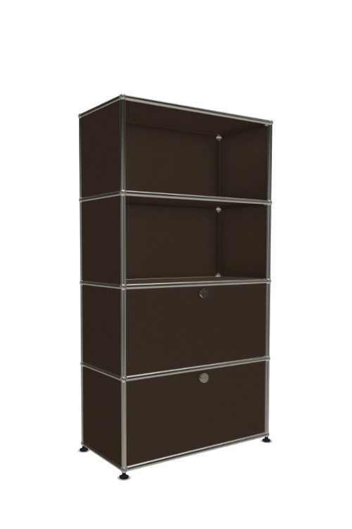 Système de rangement 4 modules 2 portes USM Haller 75 x 35 x h144 cm