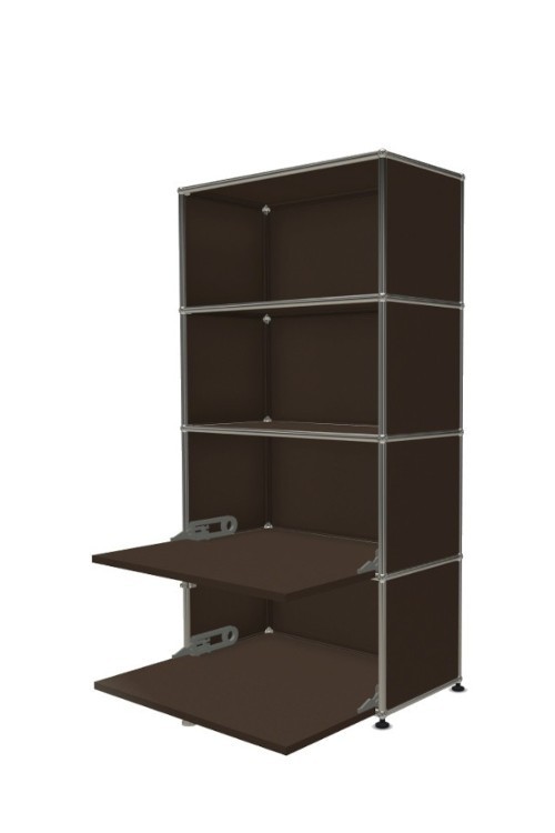 Système de rangement 4 modules 2 portes USM Haller 75 x 35 x h144 cm