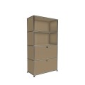 Système de rangement 4 modules 2 portes USM Haller 75 x 35 x h144 cm