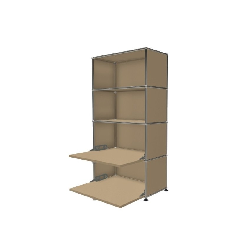 Système de rangement 4 modules 2 portes USM Haller 75 x 35 x h144 cm