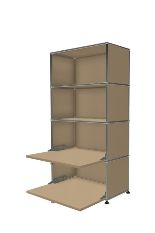 Système de rangement 4 modules 2 portes USM Haller 75 x 35 x h144 cm