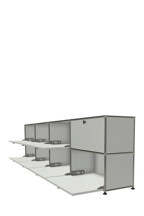 Système de rangement 8 portes USM Haller 300 x 35 x h74 cm