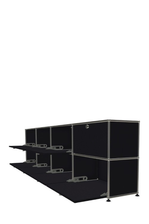 Système de rangement 8 portes USM Haller 300 x 35 x h74 cm