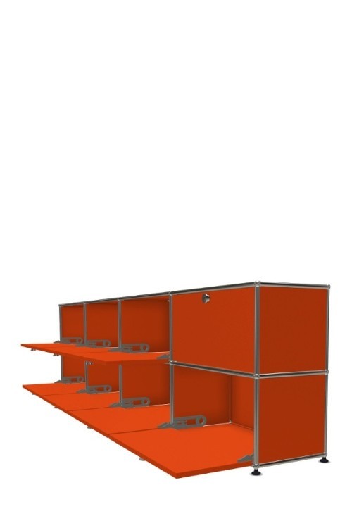 Système de rangement 8 portes USM Haller 300 x 35 x h74 cm