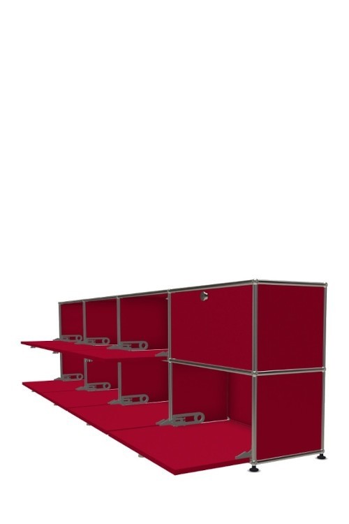 Système de rangement 8 portes USM Haller 300 x 35 x h74 cm