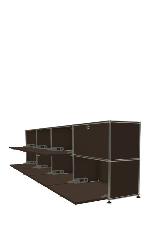 Système de rangement 8 portes USM Haller 300 x 35 x h74 cm