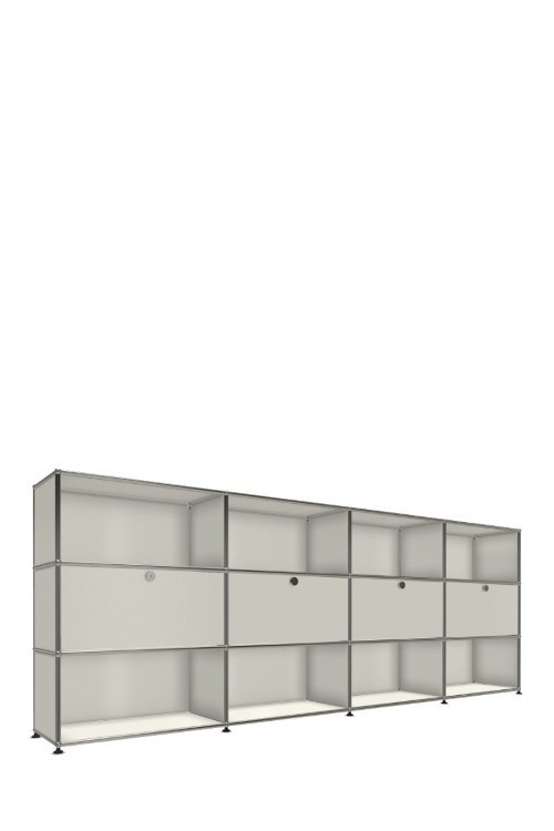 Système de rangement 12 modules 4 portes USM Haller 300 x 35 x h109 cm