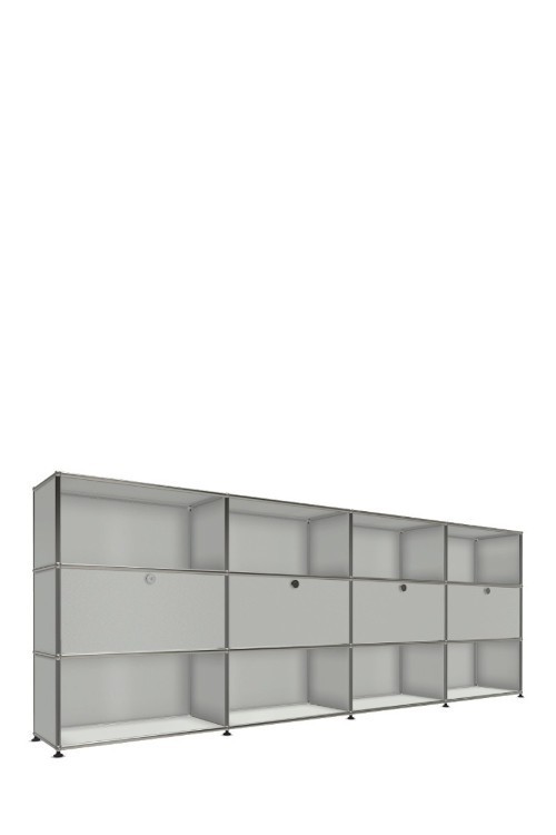 Système de rangement 12 modules 4 portes USM Haller 300 x 35 x h109 cm