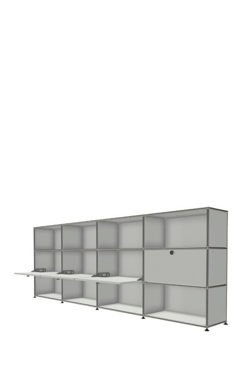 Système de rangement 12 modules 4 portes USM Haller 300 x 35 x h109 cm