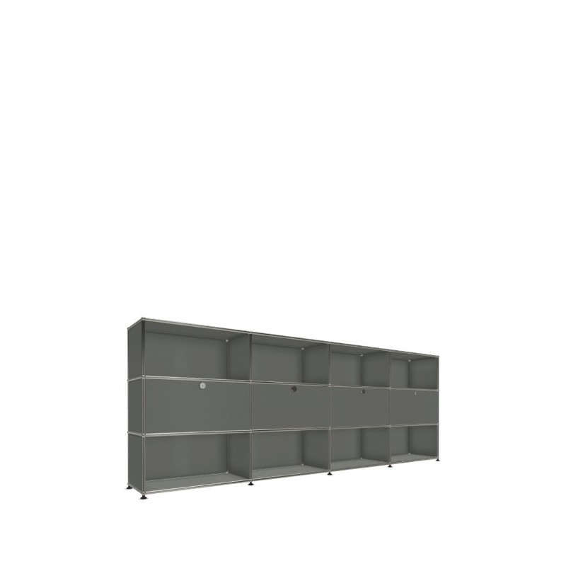 Système de rangement 12 modules 4 portes USM Haller 300 x 35 x h109 cm