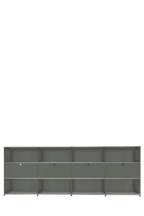 Système de rangement 12 modules 4 portes USM Haller 300 x 35 x h109 cm