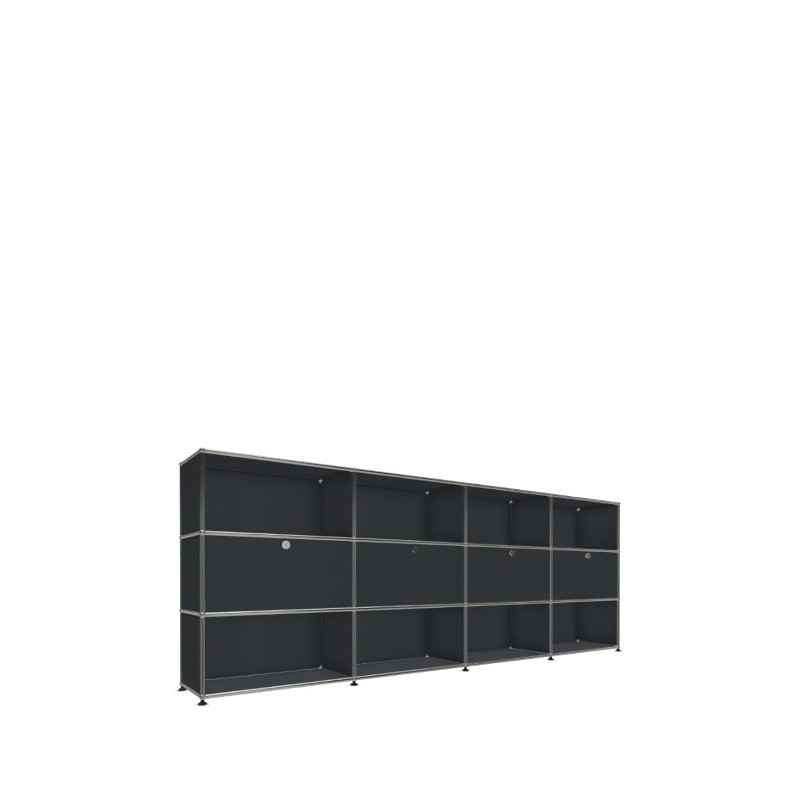 Système de rangement 12 modules 4 portes USM Haller 300 x 35 x h109 cm