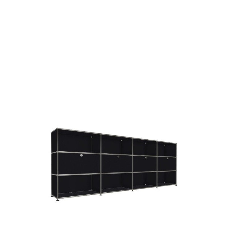 Système de rangement 12 modules 4 portes USM Haller 300 x 35 x h109 cm