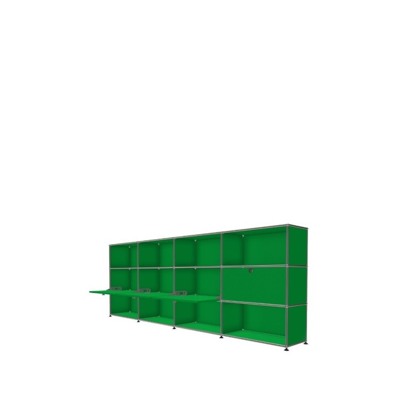 Système de rangement 12 modules 4 portes USM Haller 300 x 35 x h109 cm