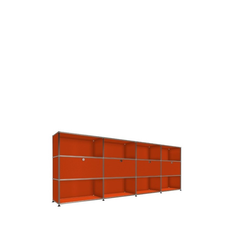 Système de rangement 12 modules 4 portes USM Haller 300 x 35 x h109 cm