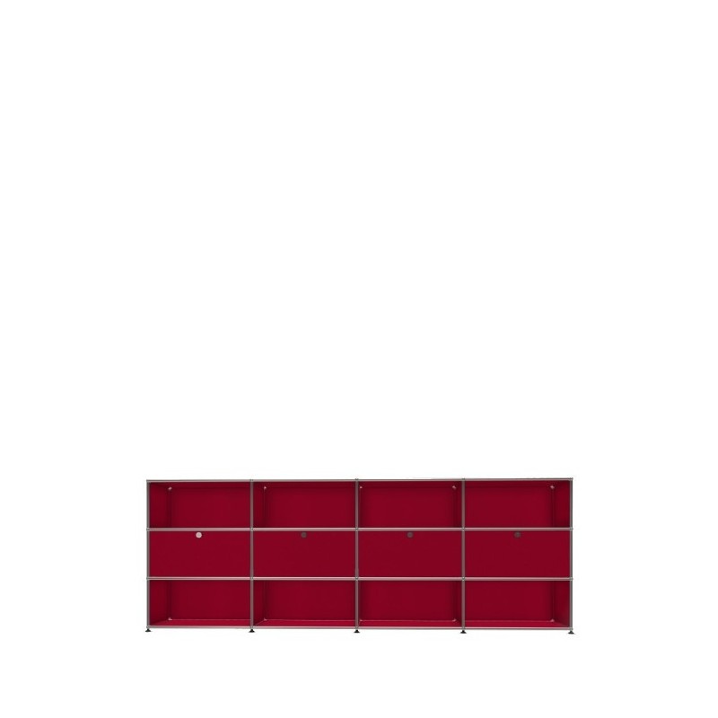 Système de rangement 12 modules 4 portes USM Haller 300 x 35 x h109 cm