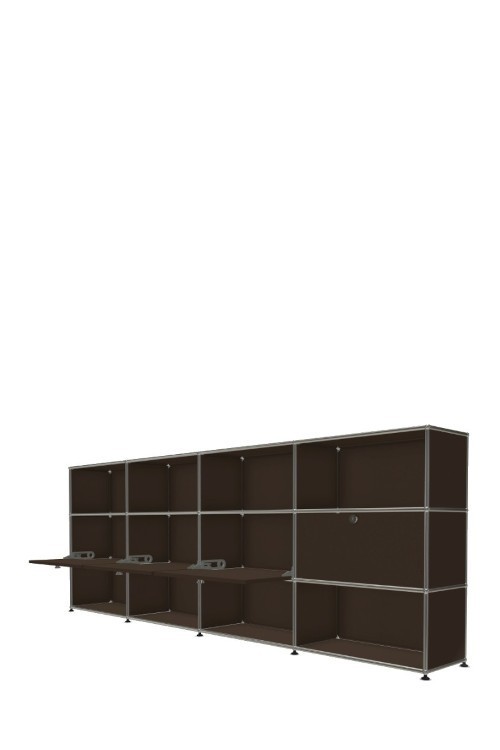 Système de rangement 12 modules 4 portes USM Haller 300 x 35 x h109 cm