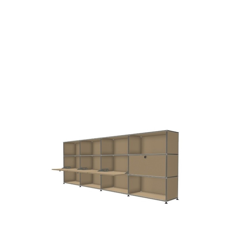 Système de rangement 12 modules 4 portes USM Haller 300 x 35 x h109 cm