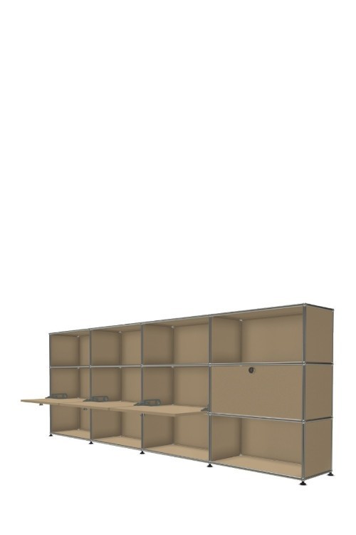 Système de rangement 12 modules 4 portes USM Haller 300 x 35 x h109 cm