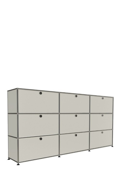 Système de rangement 9 portes USM Haller 225 x 35 x h109 cm
