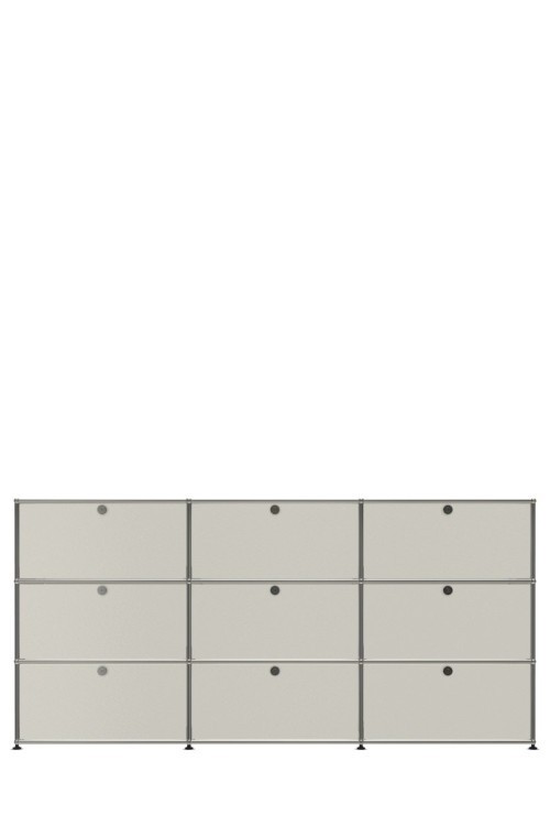 Système de rangement 9 portes USM Haller 225 x 35 x h109 cm