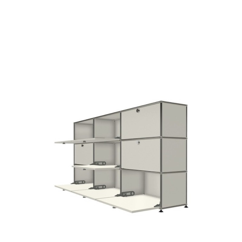 Système de rangement 9 portes USM Haller 225 x 35 x h109 cm