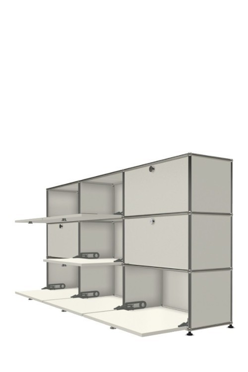 Système de rangement 9 portes USM Haller 225 x 35 x h109 cm