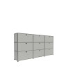 Système de rangement 9 portes USM Haller 225 x 35 x h109 cm