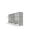 Système de rangement 9 portes USM Haller 225 x 35 x h109 cm