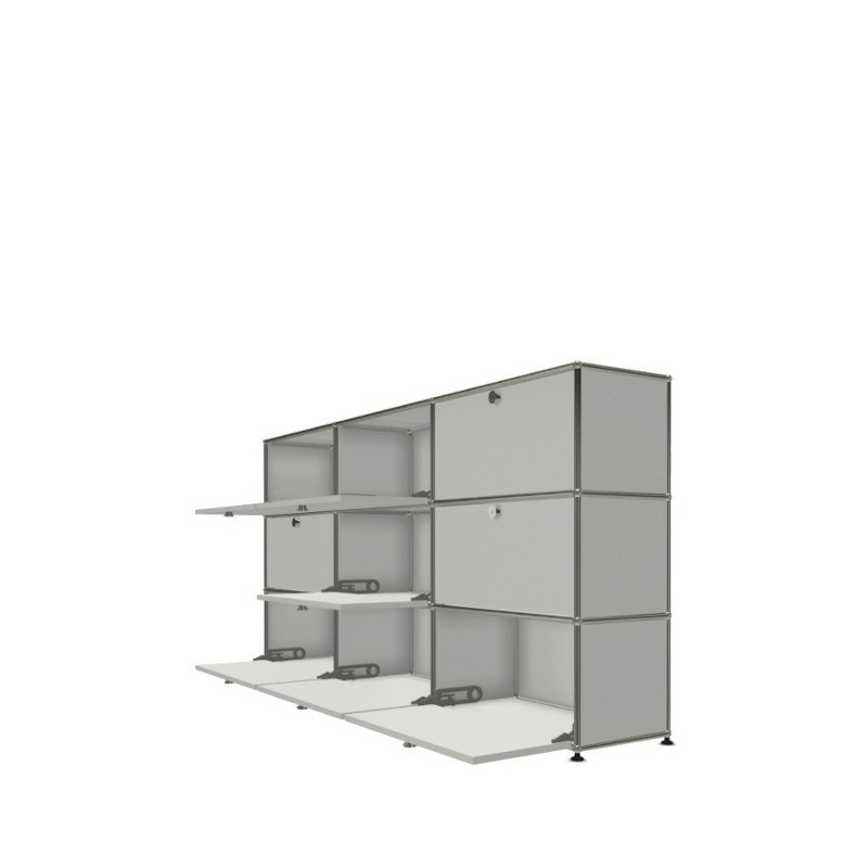 Système de rangement 9 portes USM Haller 225 x 35 x h109 cm