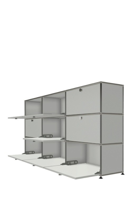 Système de rangement 9 portes USM Haller 225 x 35 x h109 cm