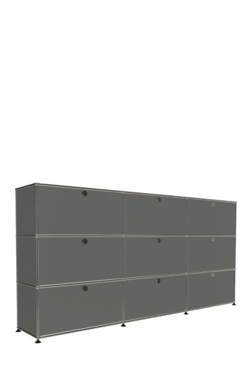 Système de rangement 9 portes USM Haller 225 x 35 x h109 cm