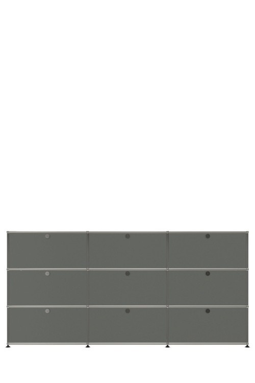 Système de rangement 9 portes USM Haller 225 x 35 x h109 cm