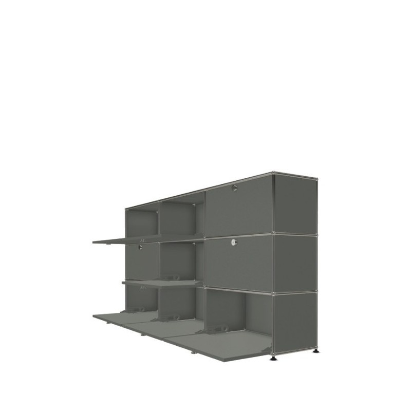 Système de rangement 9 portes USM Haller 225 x 35 x h109 cm