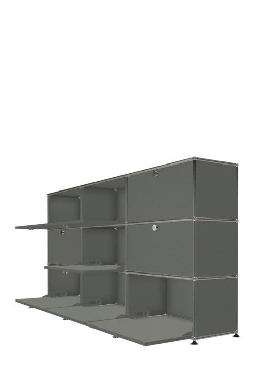 Système de rangement 9 portes USM Haller 225 x 35 x h109 cm