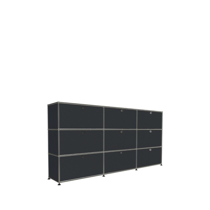 Système de rangement 9 portes USM Haller 225 x 35 x h109 cm