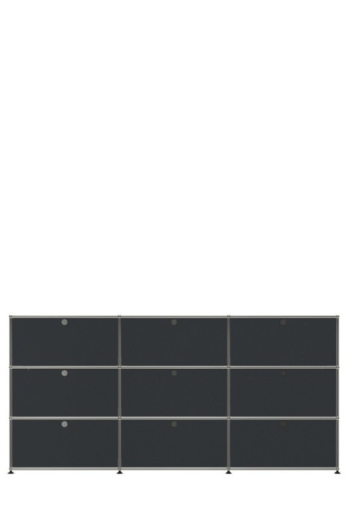 Système de rangement 9 portes USM Haller 225 x 35 x h109 cm