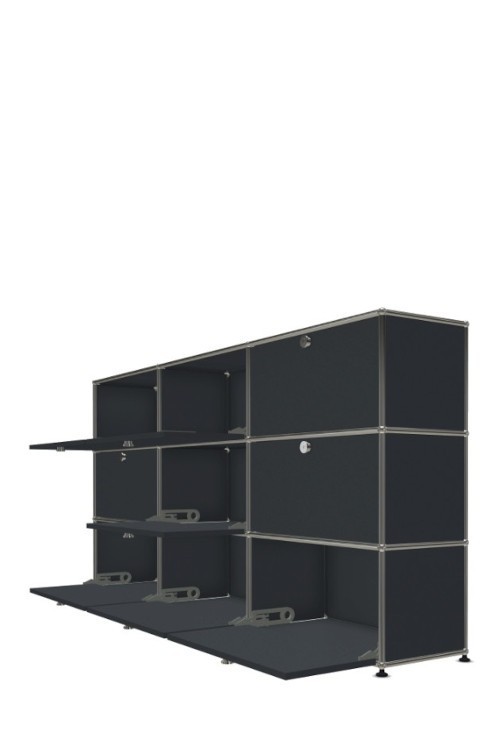 Système de rangement 9 portes USM Haller 225 x 35 x h109 cm