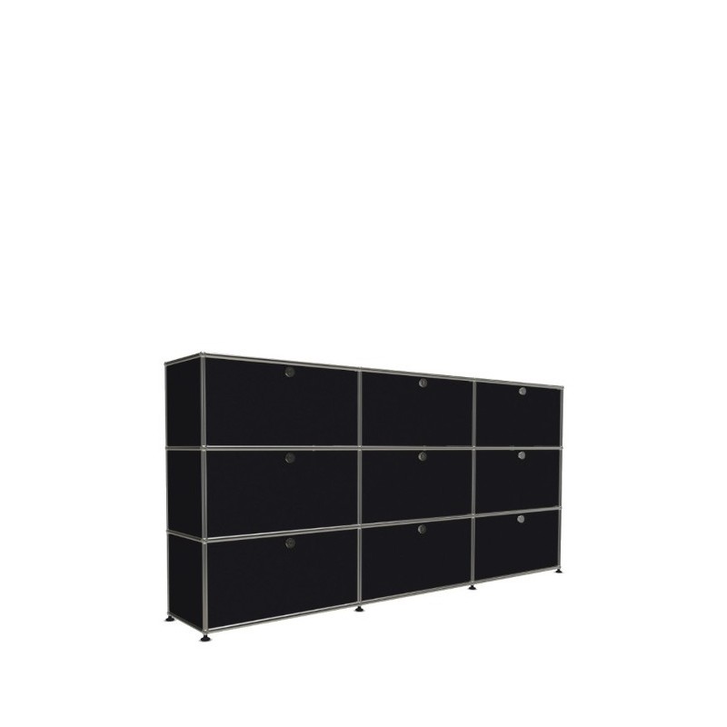 Système de rangement 9 portes USM Haller 225 x 35 x h109 cm