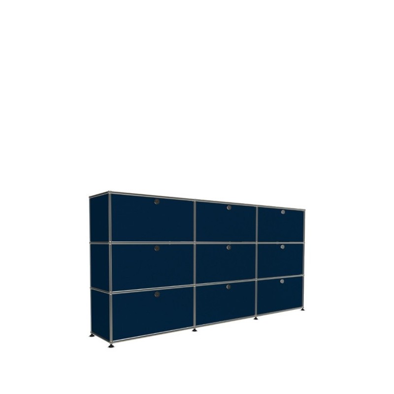 Système de rangement 9 portes USM Haller 225 x 35 x h109 cm