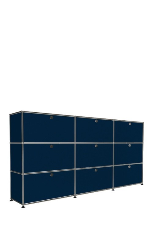 Système de rangement 9 portes USM Haller 225 x 35 x h109 cm
