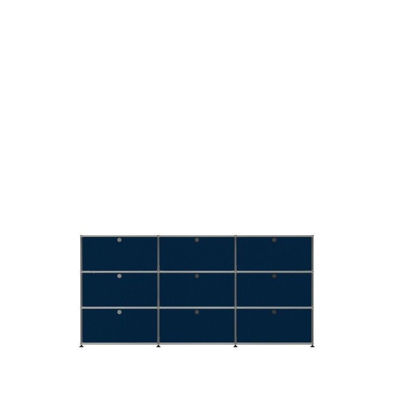 Système de rangement 9 portes USM Haller 225 x 35 x h109 cm