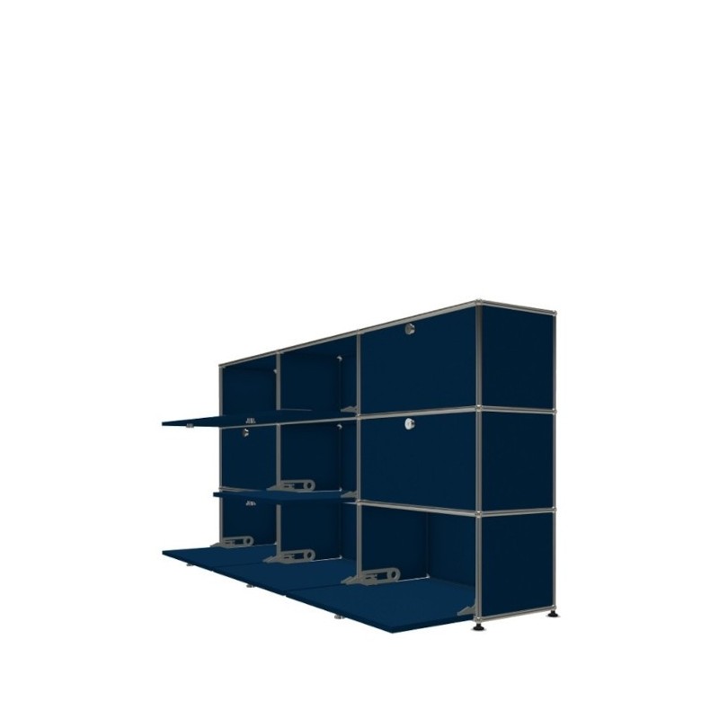 Système de rangement 9 portes USM Haller 225 x 35 x h109 cm
