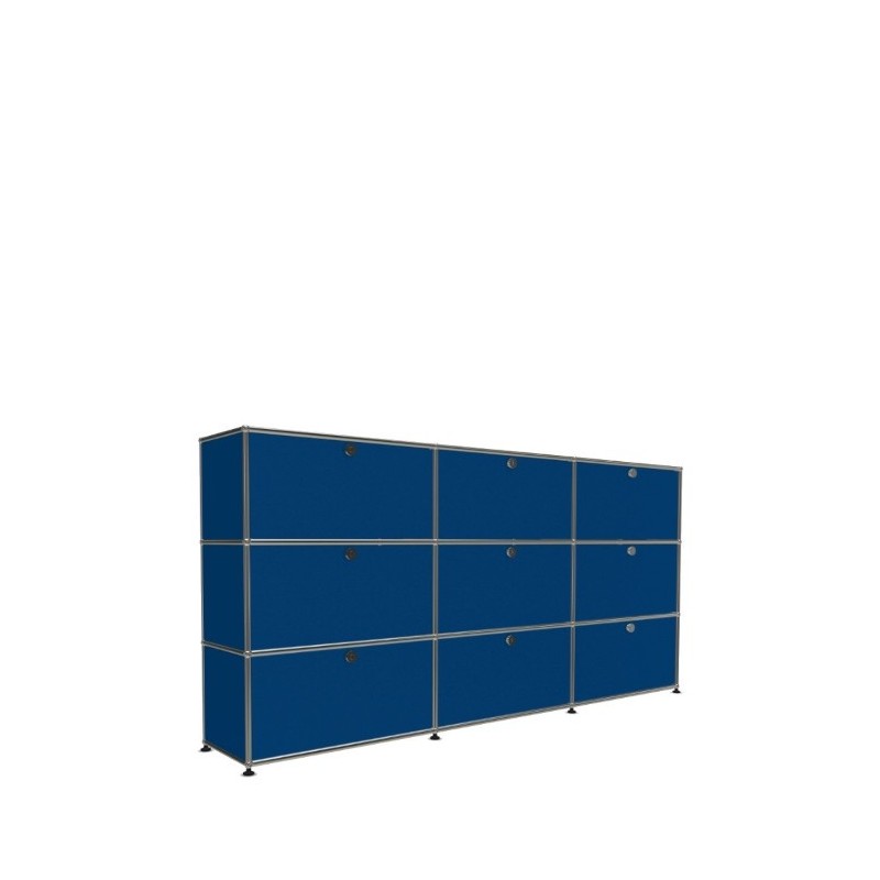 Système de rangement 9 portes USM Haller 225 x 35 x h109 cm