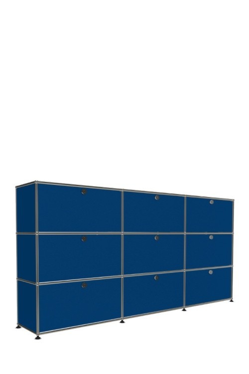 Système de rangement 9 portes USM Haller 225 x 35 x h109 cm