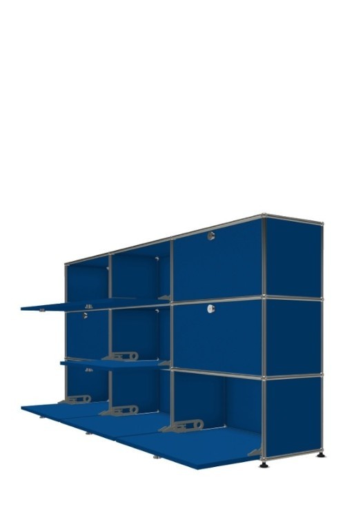 Système de rangement 9 portes USM Haller 225 x 35 x h109 cm