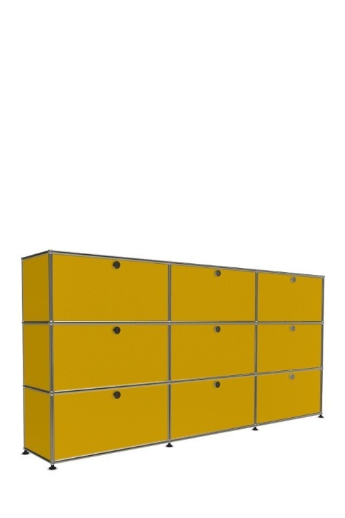 Système de rangement 9 portes USM Haller 225 x 35 x h109 cm