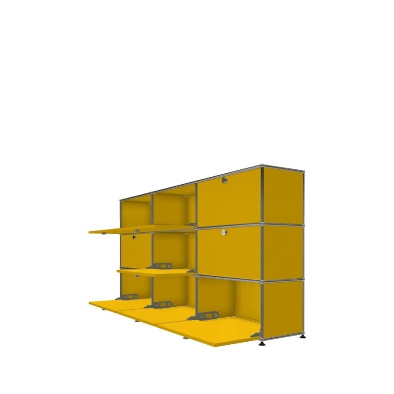 Système de rangement 9 portes USM Haller 225 x 35 x h109 cm