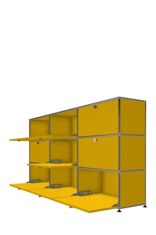 Système de rangement 9 portes USM Haller 225 x 35 x h109 cm