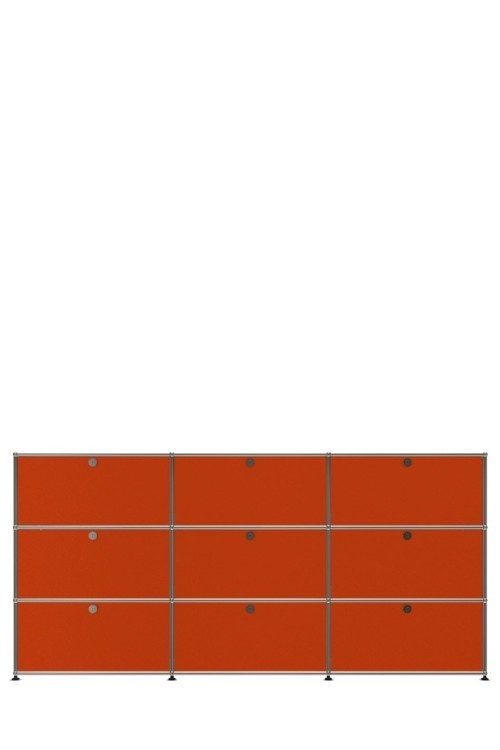 Système de rangement 9 portes USM Haller 225 x 35 x h109 cm